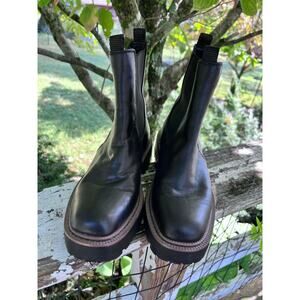 Sam Edelman Laguna Black Leather Chelsea Boots size 6